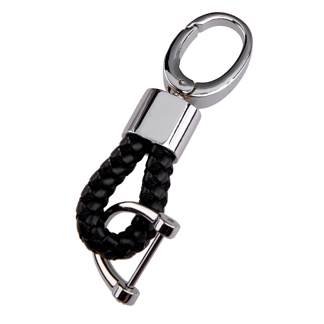 Woven Clip Keychain | Black
