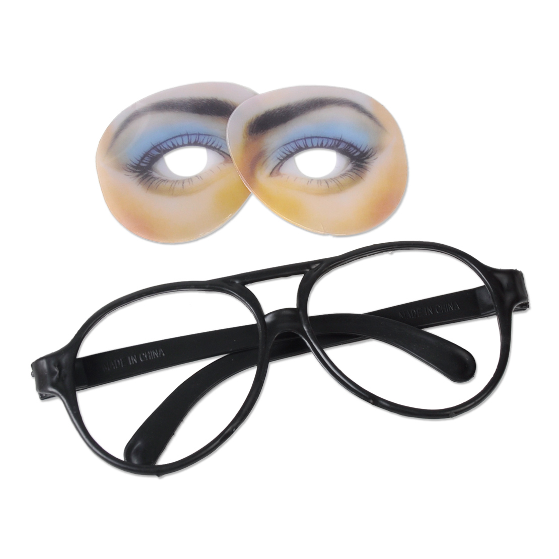 Unisex Funny Glasses Fake Novelty Gag Prank Eye Ball Joke Toy Halloween 