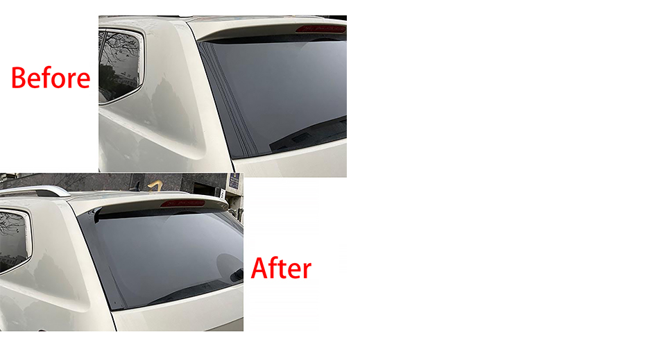 2x Rear Window Spoiler Side Wing Trim Cover Fit For VW Atlas Teramont ...