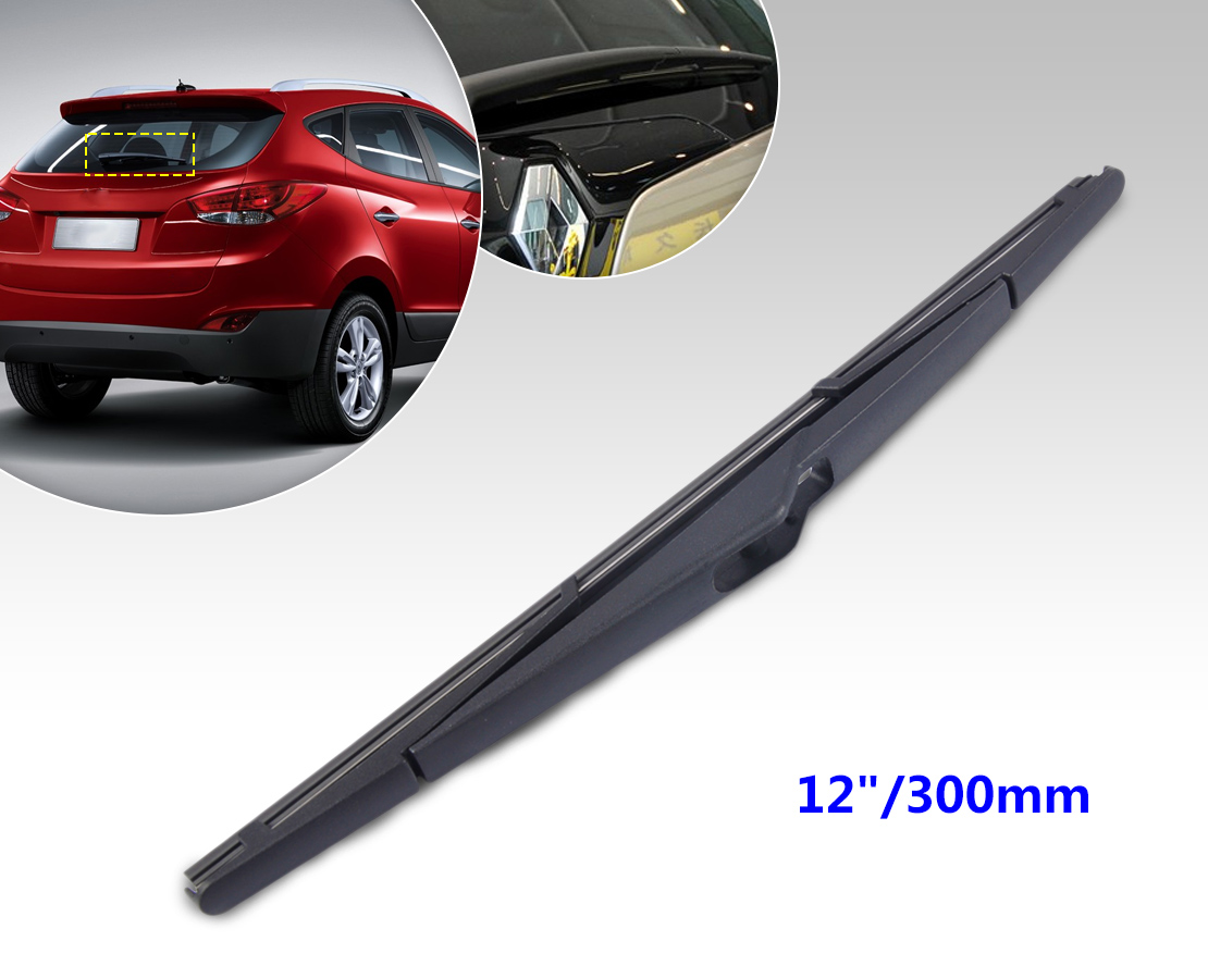 12" Rear Rain Window Windshield Wiper Black Blade For Kia Hyundai