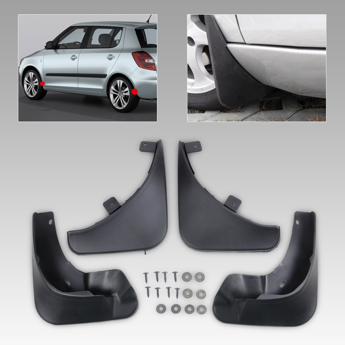 skoda fabia mud flaps