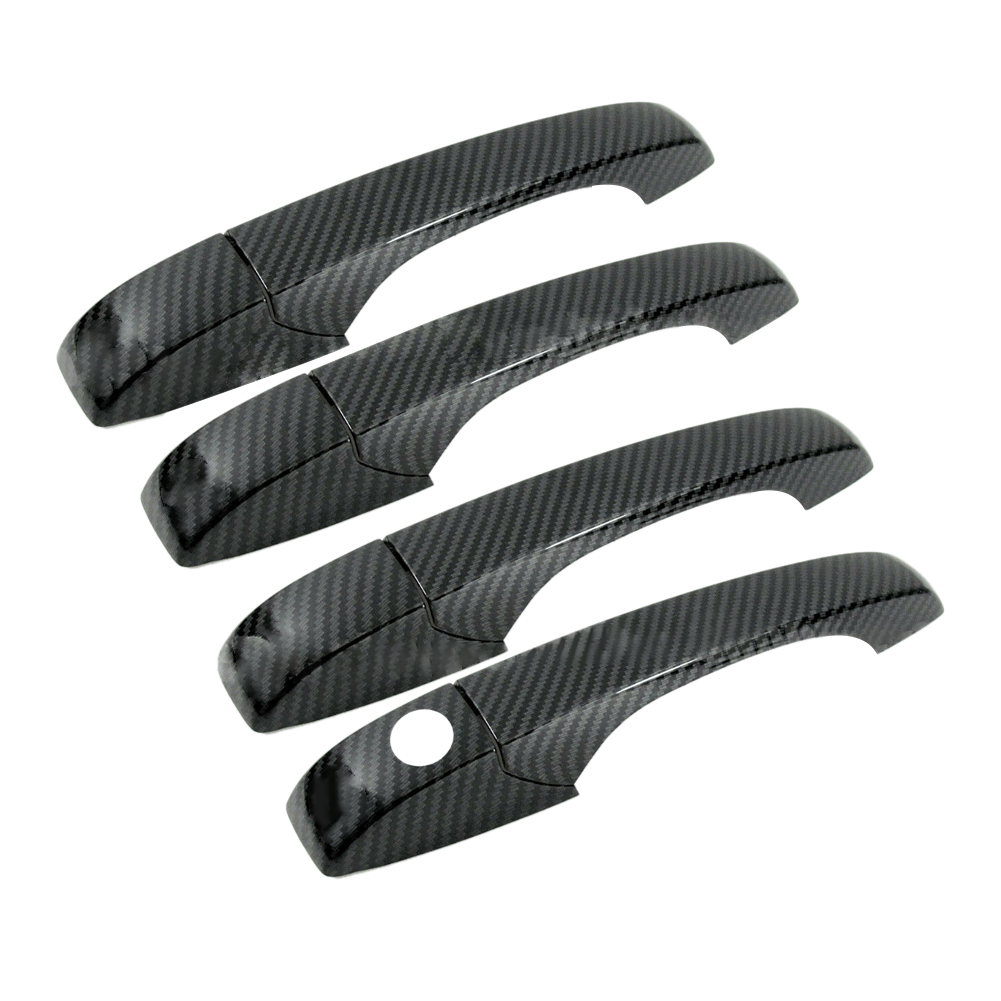 Carbon Fiber Style Outer Door Handle Cover Fit For Dodge Durango SUV ...