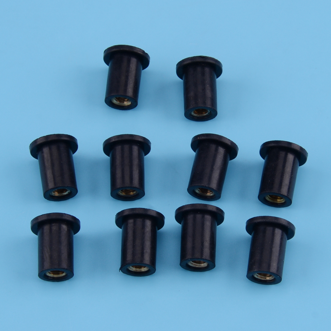 10x M4 Rubber Well Nut Windscreen & Fairing 8mm 5/16 Wellnuts | eBay