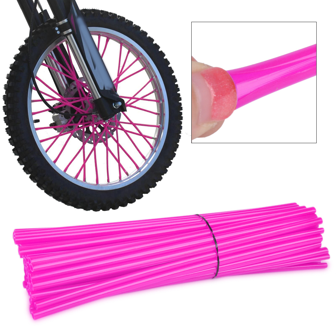 pink spoke covers