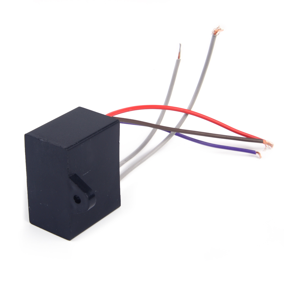 New Black Plastic Cbb61 Capacitor 2 5uf 3 5uf 4uf 5 Wire